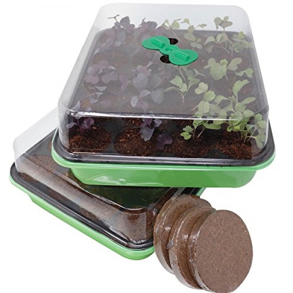 Two 20 Cavity Seed Propagation Kits - Complete with Fiber Soil and...