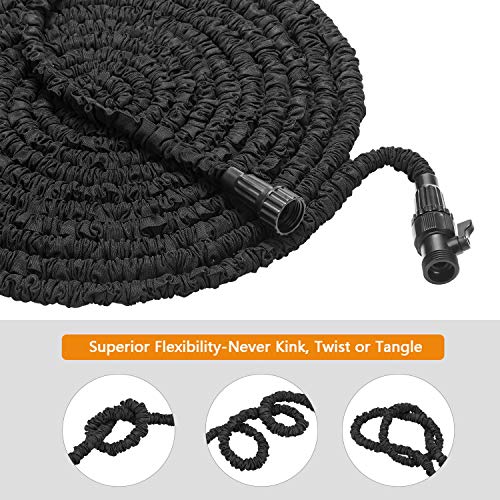 Garden Hose - Expandable Water Hose, 75ft Flexible Expanding Hose ...