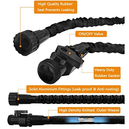 Garden Hose - Expandable Water Hose, 75ft Flexible Expanding Hose ...