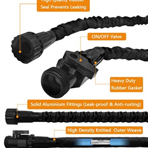 Garden Hose - Expandable Water Hose, 75ft Flexible Expanding Hose ...