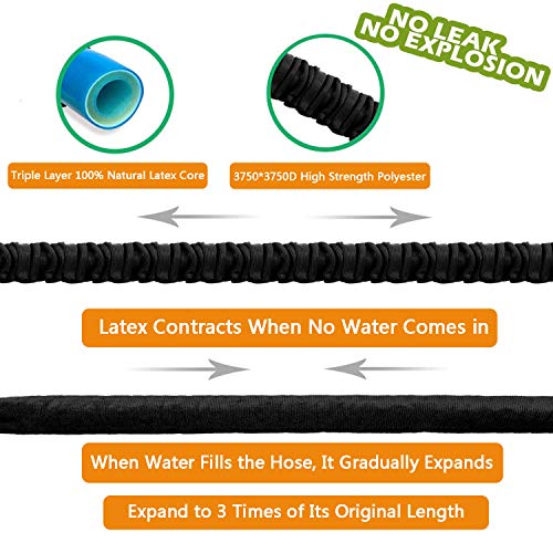 Garden Hose - Expandable Water Hose, 75ft Flexible Expanding Hose ...
