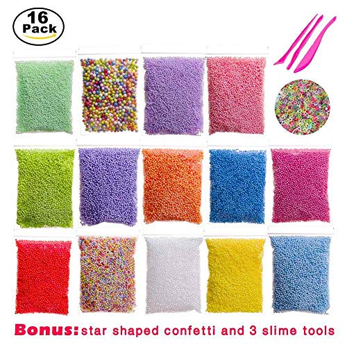 Foam Balls for Slime,16 Sets with Slime Tools 120000 pcs 0.08-0....
