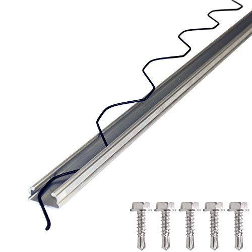 20 Pack Spring Wire & Lock Channel for Greenhouse Wiggle Wire Sp...