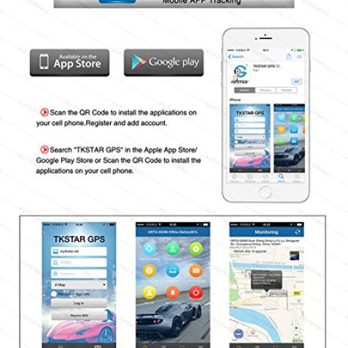 TKSTAR GPS Tracker Car Truck Vehicle Real-time Tracking Anti-Theft...