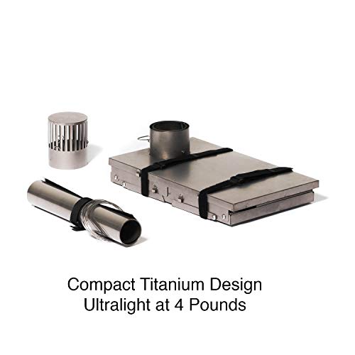 WINNERWELL Fastfold Titanium Tent Stove | Ultralight 4 Pound Titan...