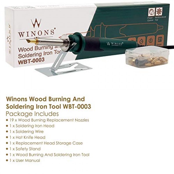 WINONS Wood Burning Kit for Adults, 25 Pcs Pyrography Kit