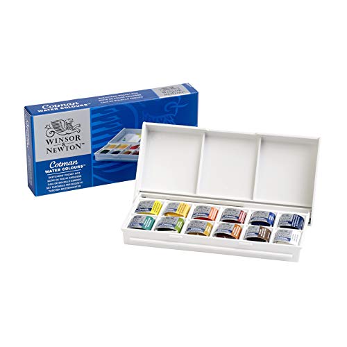 Winsor & Newton Cotman Water Colour Paint Sketchers Pocket Box, H...
