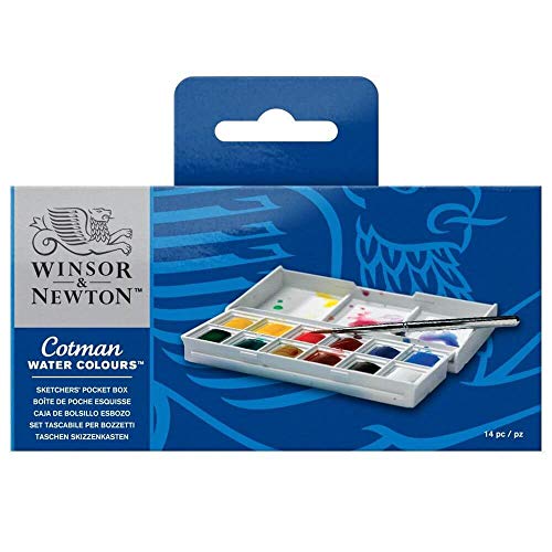 Winsor & Newton Cotman Water Colour Paint Sketchers Pocket Box, H...
