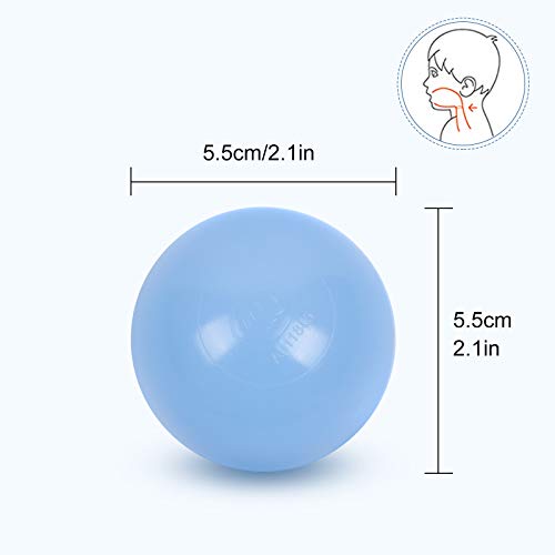 WINTECY Pack of 100 Plastic Ball, BPA Free Pits Ball Crush Proof O...