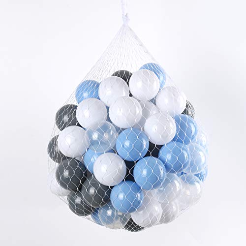 WINTECY Pack of 100 Plastic Ball, BPA Free Pits Ball Crush Proof O...
