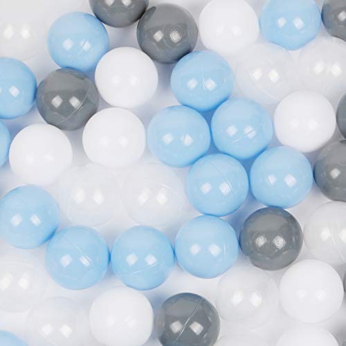 WINTECY Pack of 100 Plastic Ball, BPA Free Pits Ball Crush Proof O...