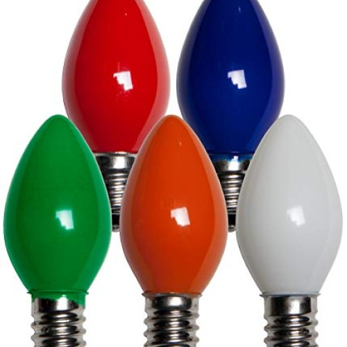 Wintergreen Lighting 25 Pack C7 Incandescent Replacement Bulbs 5w ...