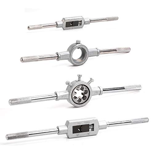 110 Piece Combination Tap and Die Set Alloy Steel 55°- 60° Metric ...