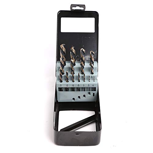 Left Hand Drill Bit Set, 15 Piece | M2 HSS With Titanium Nitride C...