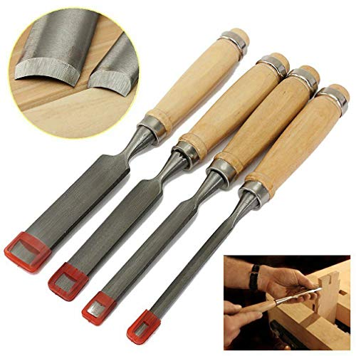12 Piece Set Professional Wood Carving Sharp Hand Chisel DIY Tools...