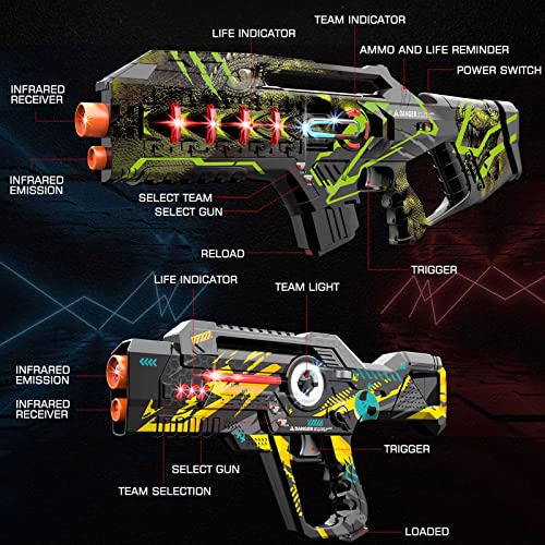 Winyea Tag Laser Tag, Lazer Tag Sets with Gun and Vest Set of 4, G...