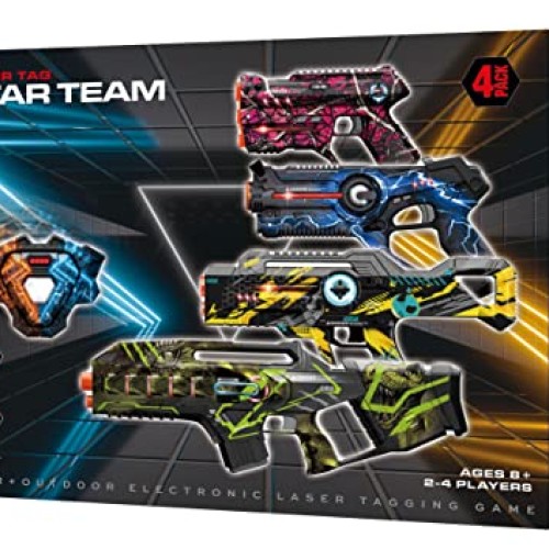 Winyea Tag Laser Tag, Lazer Tag Sets with Gun and Vest Set of 4, G...