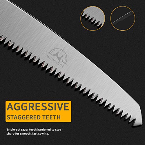 Folding Pruning Saw, Premium Folding Hand Saw with Secure Lock Com...