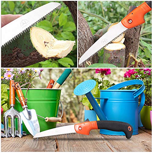Folding Pruning Saw, Premium Folding Hand Saw with Secure Lock Com...