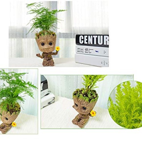 WISE MODEL Baby Groot Planter Treeman Action Figures Guardians of ...