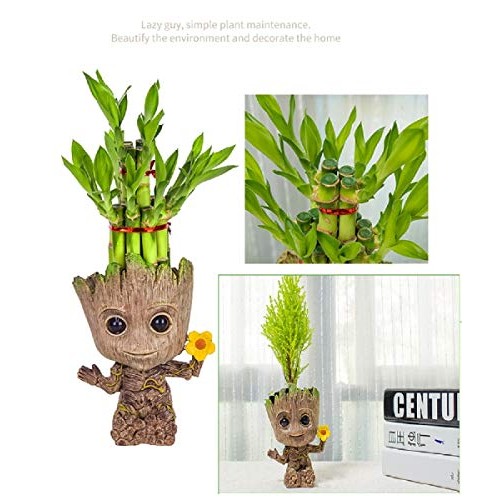 WISE MODEL Baby Groot Planter Treeman Action Figures Guardians of ...