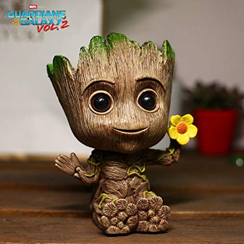 WISE MODEL Baby Groot Planter Treeman Action Figures Guardians of ...