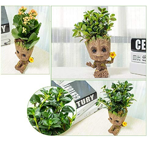 WISE MODEL Baby Groot Planter Treeman Action Figures Guardians of ...