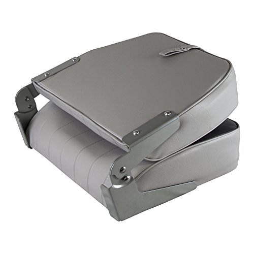 Wise 8WD734PLS-664 Low Back Boat Seat, Grey/Charcoal