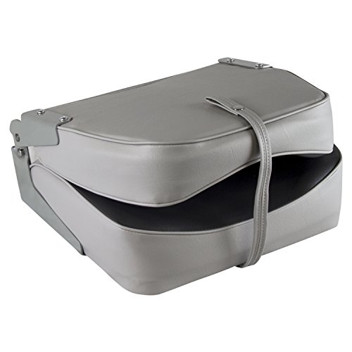 Wise 8WD734PLS-664 Low Back Boat Seat, Grey/Charcoal