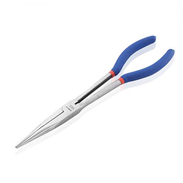 WISEPRO Long Needle Nose Pliers-90-Degree Angle，45-Degree Angle a...