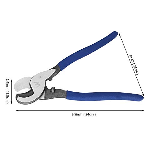 WISEPRO Multifunctional 10-inch Cable Pliers, Non-slip handle、Sha...
