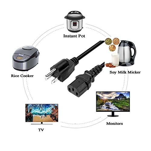 Power Cord Cable Replacement for Instant Pot Electric Pressure Coo...