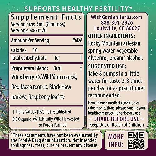 WishGarden Herbs Fertility Prep - All-Natural Fertility Herbal Sup...