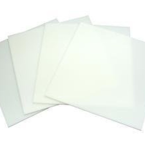 8 inch White Glass Squares 4 Pack - 96 Coe