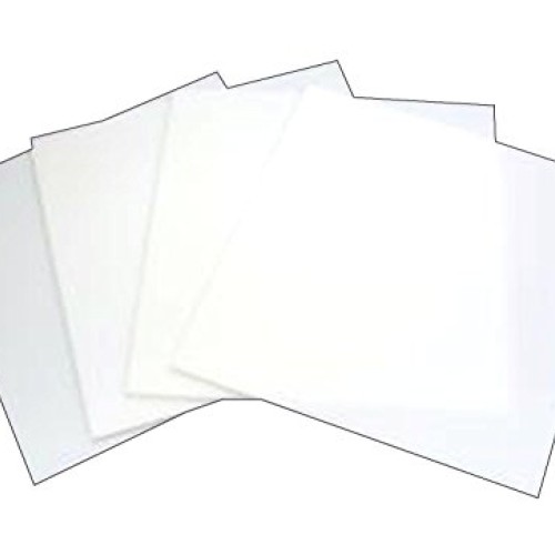 8 inch White Glass Squares 4 Pack - 96 Coe