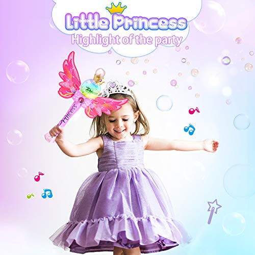 WisToyz Bubble Machine Bubble Blower with Detachable Wings, Musica...