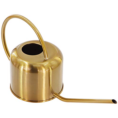 Wistwoxxon Metal Watering Can, 40 oz Copper Watering Can Indoor Ou...