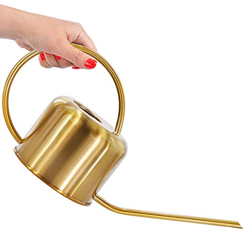 Wistwoxxon Metal Watering Can, 40 oz Copper Watering Can Indoor Ou...