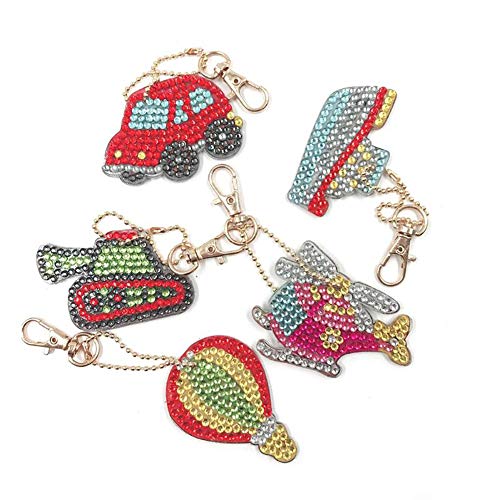 5D Diamond Painting Kits Key Chains DIY Dot Paint by Numbers Kit,5...