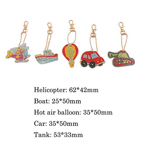 5D Diamond Painting Kits Key Chains DIY Dot Paint by Numbers Kit,5...