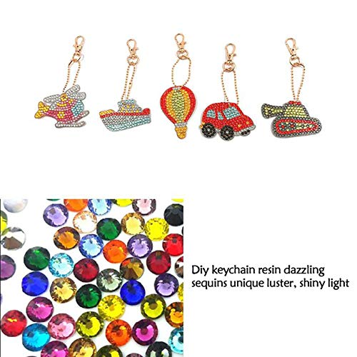 5D Diamond Painting Kits Key Chains DIY Dot Paint by Numbers Kit,5...