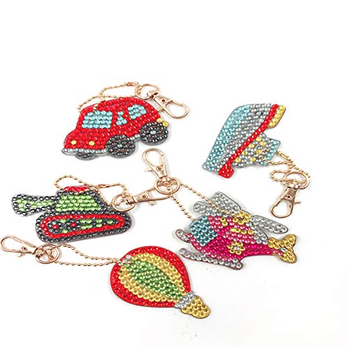 5D Diamond Painting Kits Key Chains DIY Dot Paint by Numbers Kit,5...