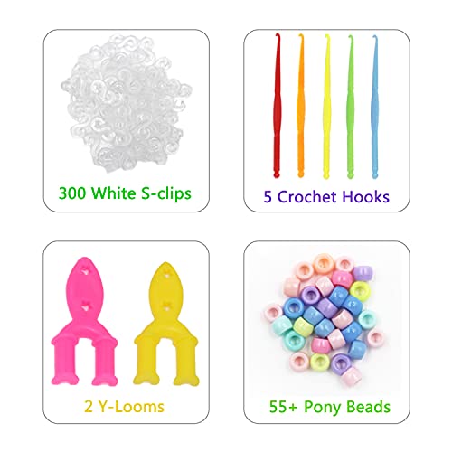 4860+ Loom Rubber Bands Refill Set: 14 Solid Colors 4500 Loom Band...