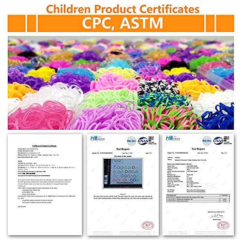 4860+ Loom Rubber Bands Refill Set: 14 Solid Colors 4500 Loom Band...