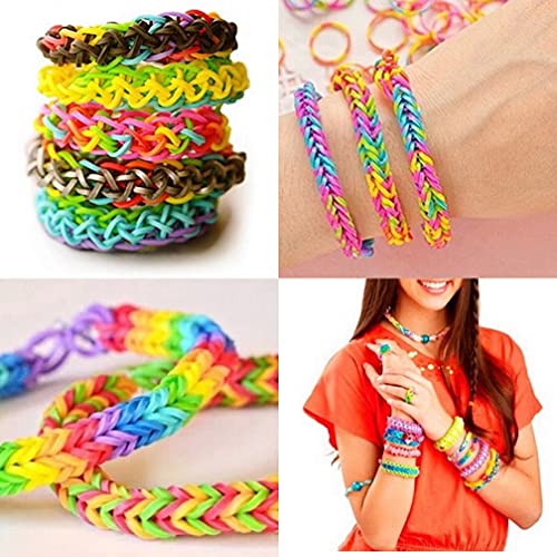 4860+ Loom Rubber Bands Refill Set: 14 Solid Colors 4500 Loom Band...
