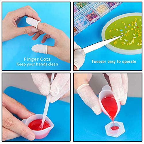Silicone Cups, Resin molds silicone Mixing Cups, Resin Cups with T...