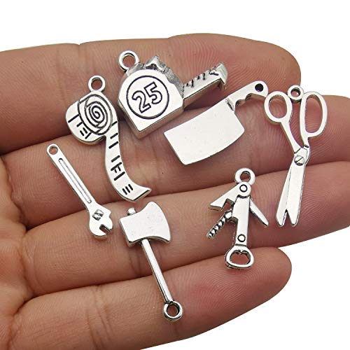 WOCRAFT 50pcs Wholesale Bulk Lots Alloy Home Tool Charms for Jewel...