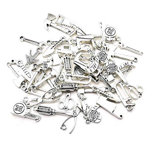 WOCRAFT 50pcs Wholesale Bulk Lots Alloy Home Tool Charms for Jewel...