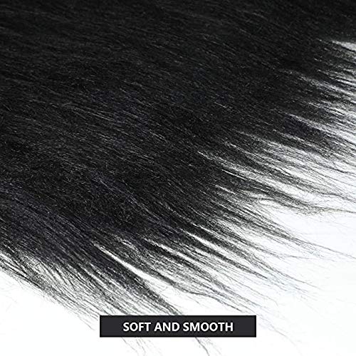 Long Pile Shaggy Faux Fur Squares Fabric Fuzzy Material Cuts Patch...