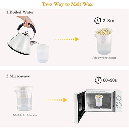 Nose Wax Kit, 100g Wax, 30 Applicators. Nose Ear Hair Instant Remo...